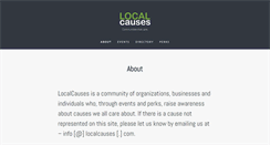 Desktop Screenshot of localcauses.com