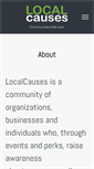 Mobile Screenshot of localcauses.com